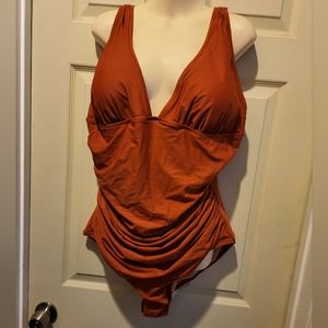 J. Crew Re- Imagined Copper One Piece 20 Swim Suit